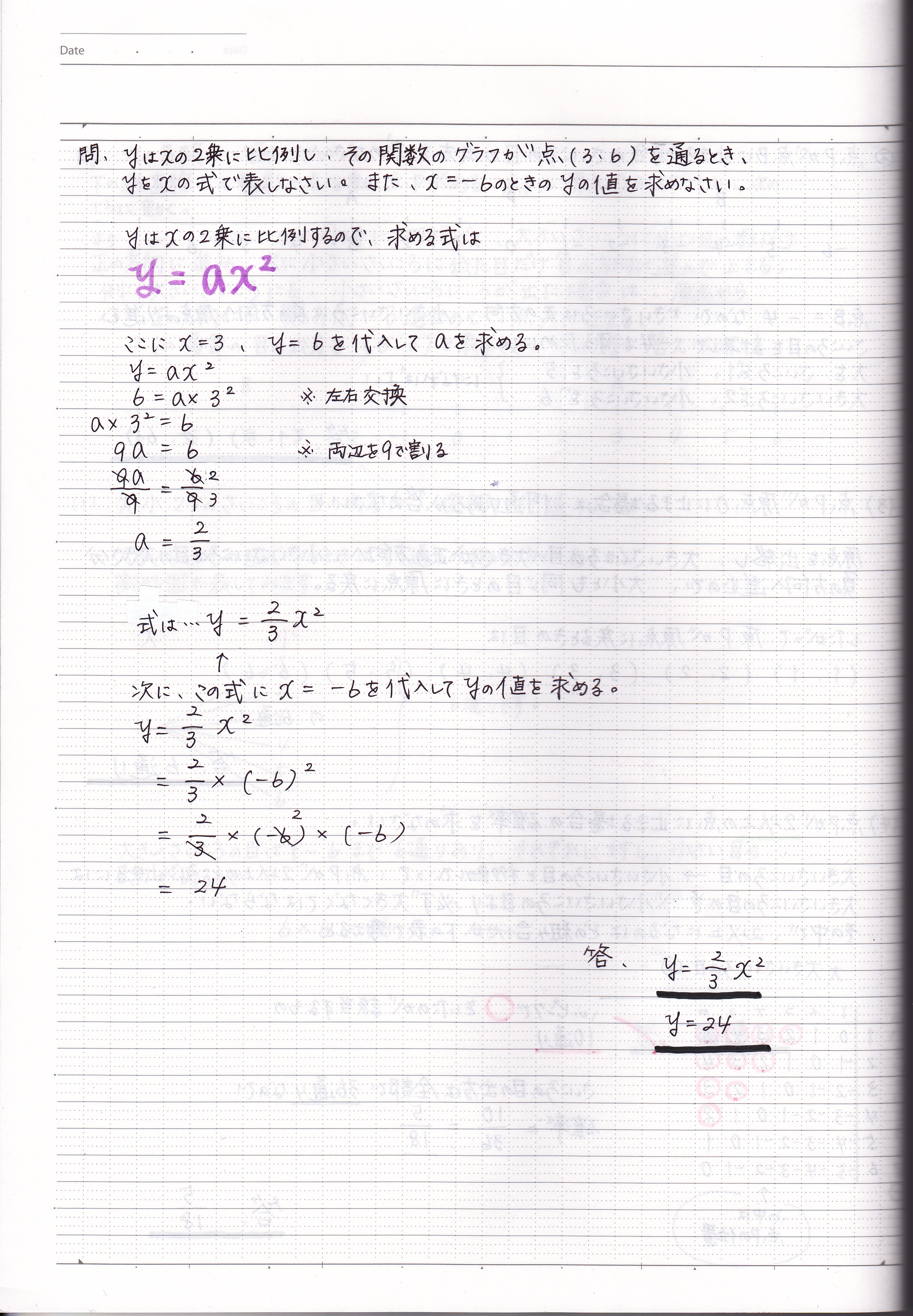 二次関数の式と値の求め方 1 現役塾講師のわかりやすい中学数学の解き方